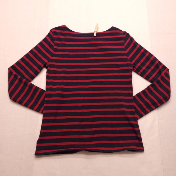 Brooks Brothers Casual Long Sleeve Crew Neck T Shirt Womens Size S Blue Red - Picture 10 of 10